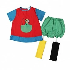 Pippi costume size 2-4 years 92-104 cm. 3 pieces