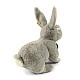Plush Gray Bunny Sitting 23 cm. Soft Collection series
