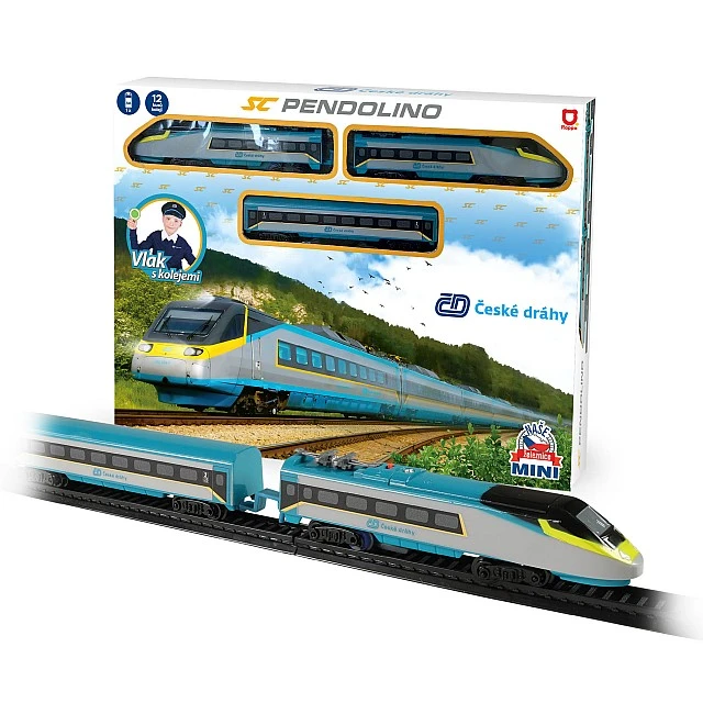 Mini Pendolino battery-powered train set