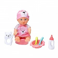 Baby doll Ella with accessories 28 cm.
