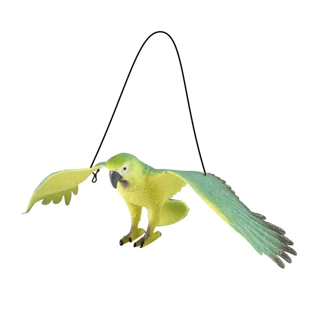 Parrot figurine /with gray/ 30 cm. with sound