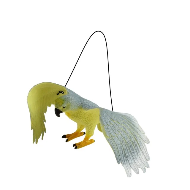 Parrot figurine /with gray/ 30 cm. with sound