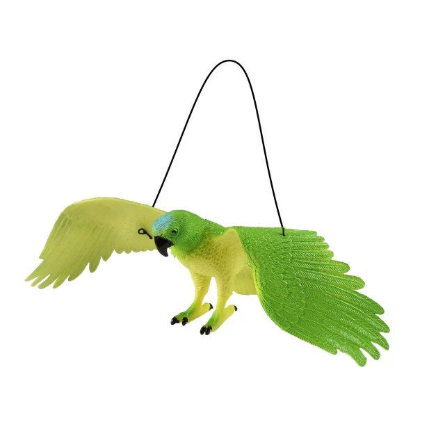 Parrot figurine /with green/ 30 cm. with sound