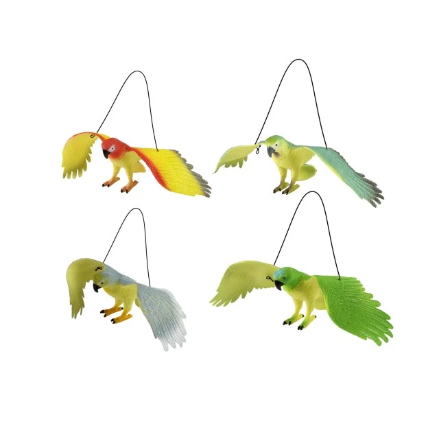 Parrot figurine /with gray/ 30 cm. with sound