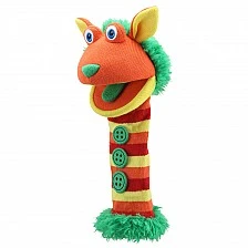 Puppet theater doll Sock Monster Buttons 38 cm.