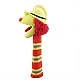 Puppet theater doll Sock Monster Fireman Flint 38 cm.