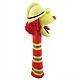Puppet theater doll Sock Monster Fireman Flint 38 cm.