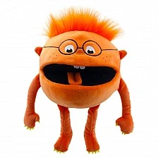 Theater doll Baby Monster orange 35 cm.