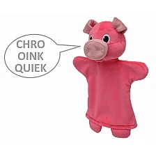 Theater puppet with sound Piglet 26 cm.