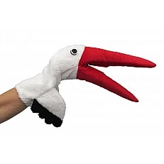 Stork theater puppet 48 cm.