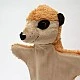 Meerkat theater puppet 27 cm.