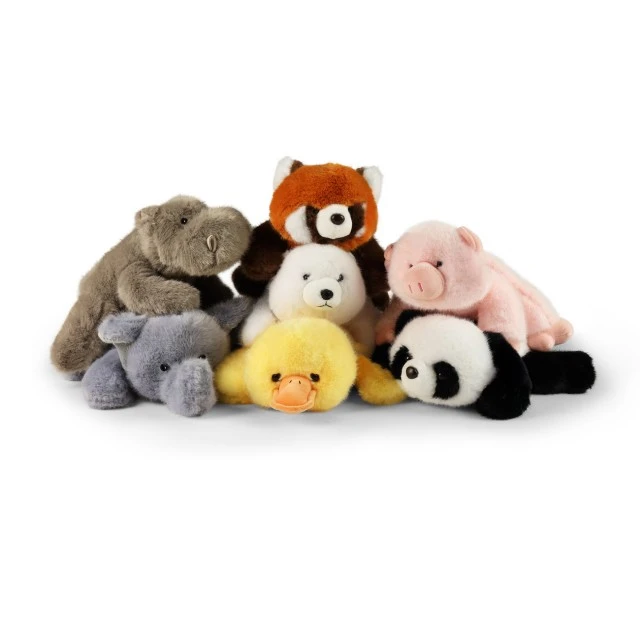 Plush Polar Bear 29 cm. lying down LazyAnimals series