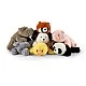 Plush Panda 29 cm. lying down LazyAnimals series
