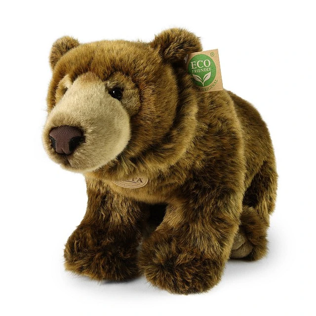 Plush Brown Bear Sitting 47 cm. Eco Friends Series