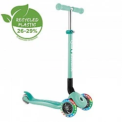 Folding scooter GLOBBER PRIMO FOLDABLE LIGHTS - mint green