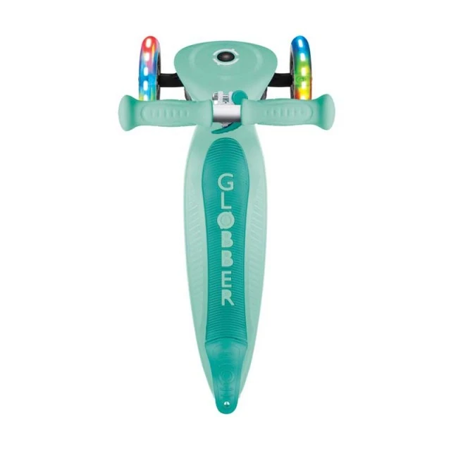 Folding scooter GLOBBER PRIMO FOLDABLE LIGHTS - mint green