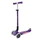 Folding scooter with light-up wheels ELITE LIGHTS – purple