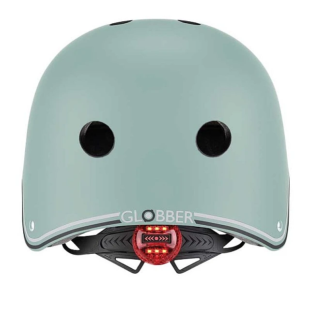 Детска каска за колело и тротинетка Globber Primo Lights XS/S (48-53CM) - зелена