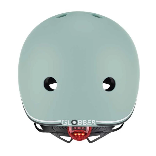 Globber Go Up Lights Kids Scooter Helmet, XXS/XS (45-51cm) - Green