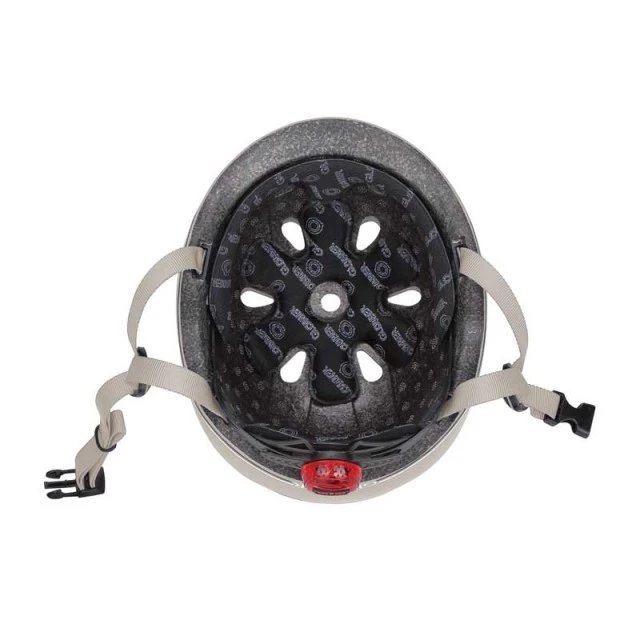 Globber Go Up Lights Kids Scooter Helmet, XXS/XS (45-51cm) - Gray