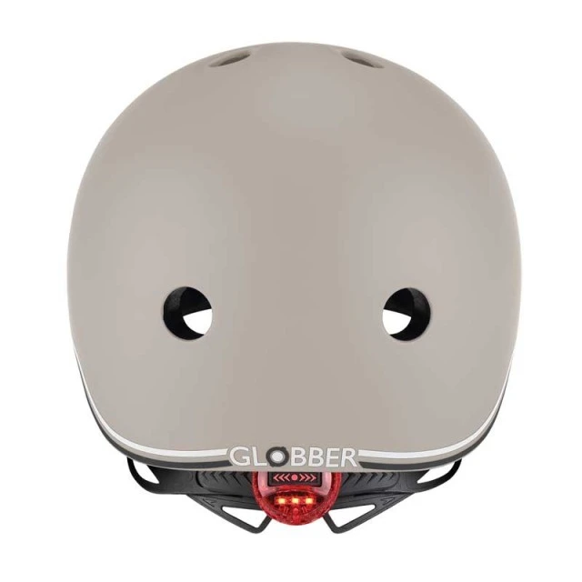 Globber Go Up Lights Kids Scooter Helmet, XXS/XS (45-51cm) - Gray
