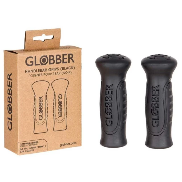 Set of 2 GLOBBER scooter grips - black