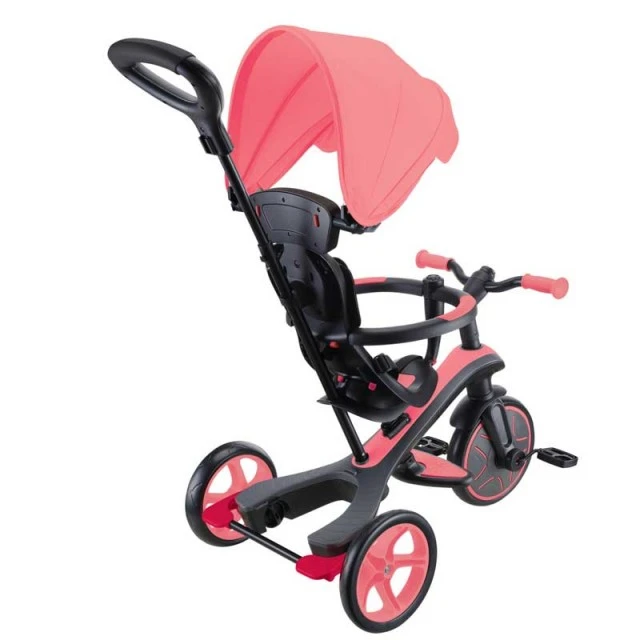 4 in 1 GLOBBER EXPLORER TRIKE tricycle with canopy - pink