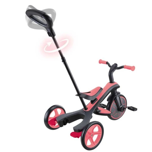 4 in 1 GLOBBER EXPLORER TRIKE tricycle with canopy - pink
