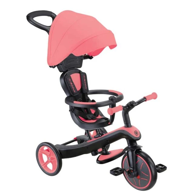 4 in 1 GLOBBER EXPLORER TRIKE tricycle with canopy - pink