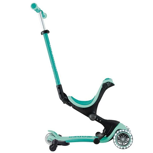 Scooter 5 in 1 GLOBBER GO UP DELUXE LIGHTS 360° - mint green