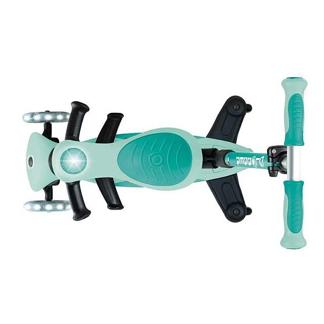 Scooter 5 in 1 GLOBBER GO UP DELUXE LIGHTS 360° - mint green