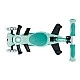 Scooter 5 in 1 GLOBBER GO UP DELUXE LIGHTS 360° - mint green