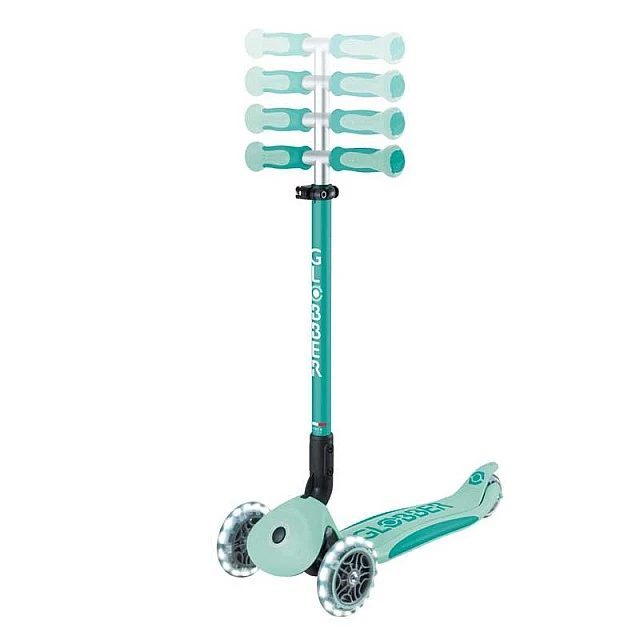 Scooter 5 in 1 GLOBBER GO UP DELUXE LIGHTS 360° - mint green