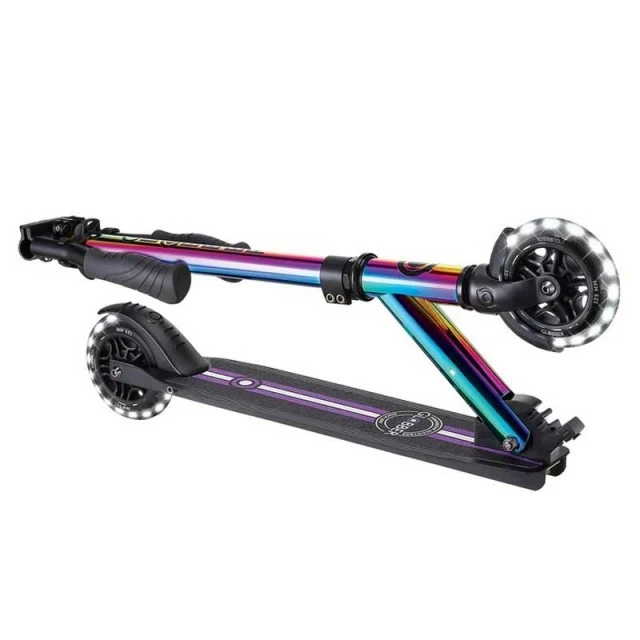 Aluminum children’s scooter GLOBBER FLOW ELEMENT LIGHTS - neochrome