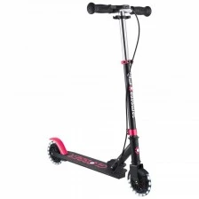 Scooter with handbrake FLOW ELEMENT JUNIOR LIGHTS, black-pink