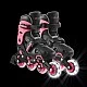 Children's roller skates with light-up wheels Globber, size 34-37, pink