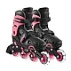 Children's roller skates with light-up wheels Globber, size 34-37, pink