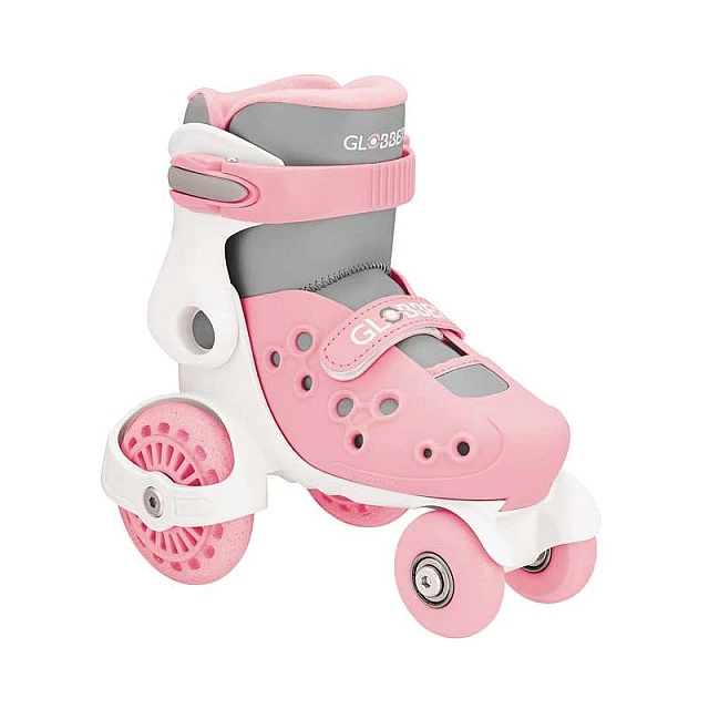 Children's roller skates Globber, size 26-26, pastel pink