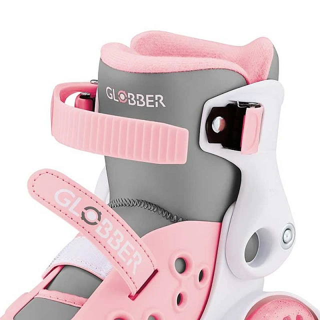 Children's roller skates Globber, size 26-26, pastel pink