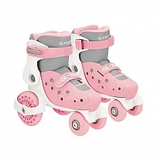 Children's roller skates Globber, size 26-26, pastel pink
