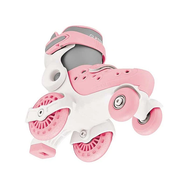 Children's roller skates Globber, size 26-26, pastel pink