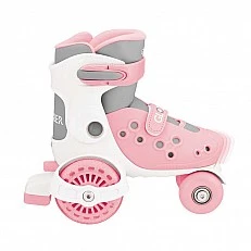 Children's roller skates Globber, size 26-26, pastel pink