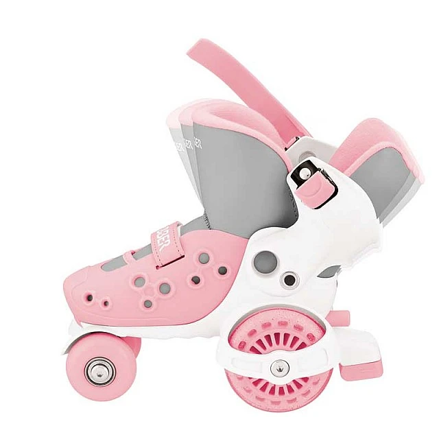 Children's roller skates Globber, size 26-26, pastel pink