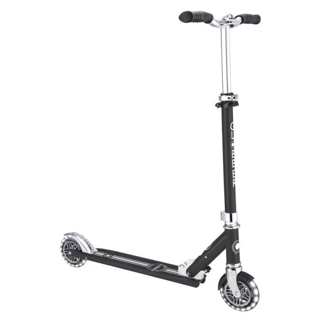 Aluminum children’s scooter GLOBBER FLOW ELEMENT LIGHTS - black