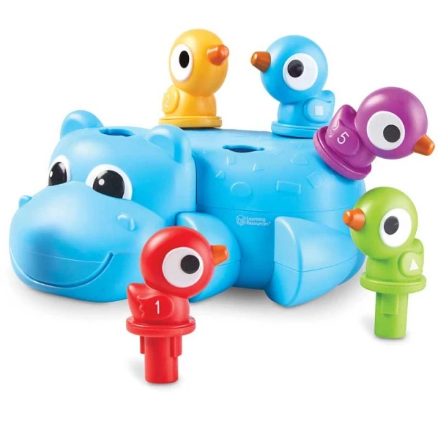 Baby toy for fine motor skills - Huey the hippopotamus