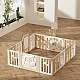 Baby fence with basketball hoop and drawing board - Owl