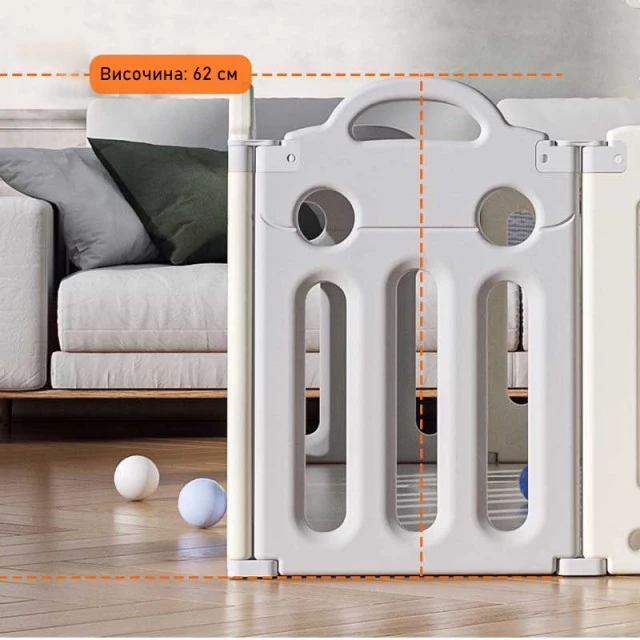 Baby Fence with Basketball Hoop and Activity Board - Brown Car