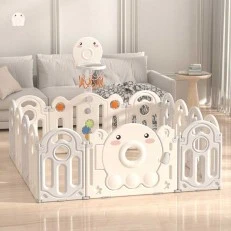 Baby fence with basketball hoop and activity board - Octopus