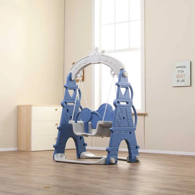 Baby plastic swing, blue