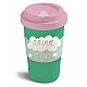 Mug with lid Theodor Unicorn, green